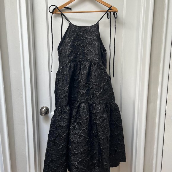 ELIZA FAULKNER CECE DRESS - BLACK JACQUARD Size Small - Picture 5 of 8